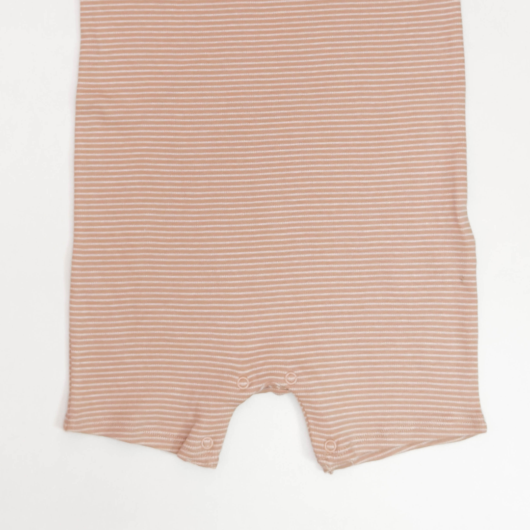 BEIGE STRIPED JUMPSUIT