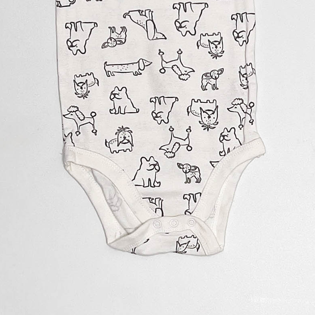 OFF WHITE ANIMAL PRINTED ONESIE