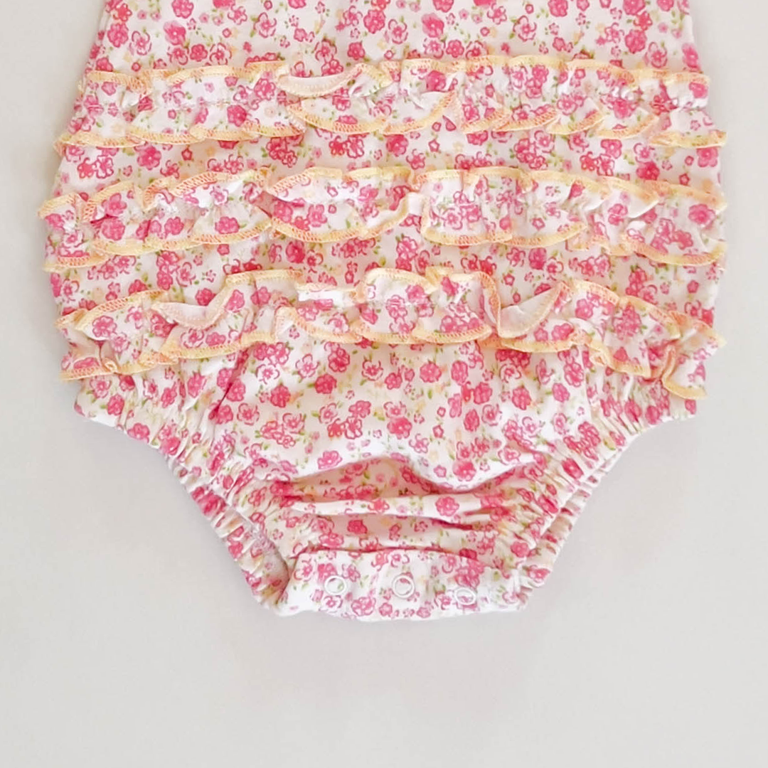 PINK FLORAL ONESIE