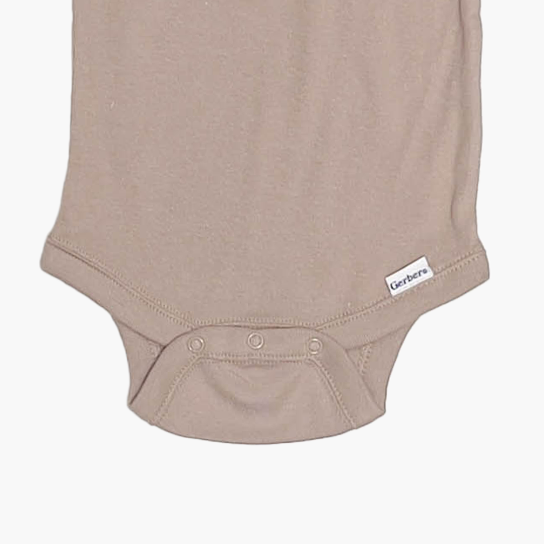 TAN BROWN PLAIN ONESIE