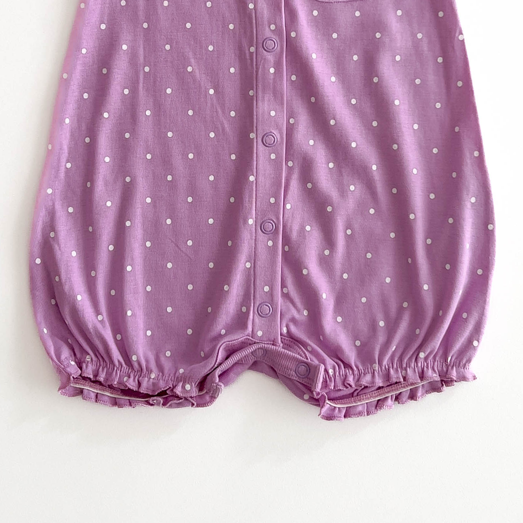 PURPLE DOTTED JUMPSUIT