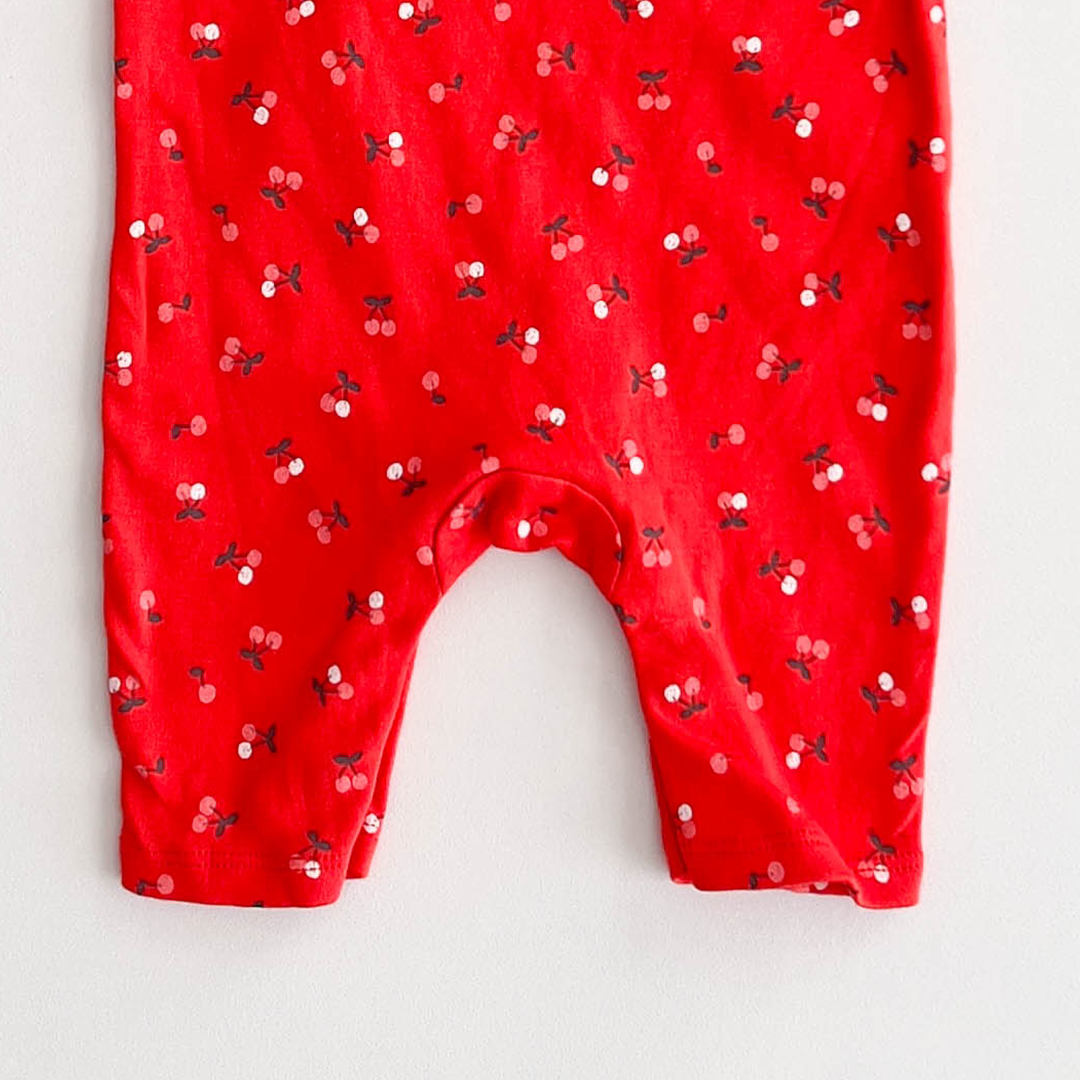 RED BERRY PRINTED ROMPER