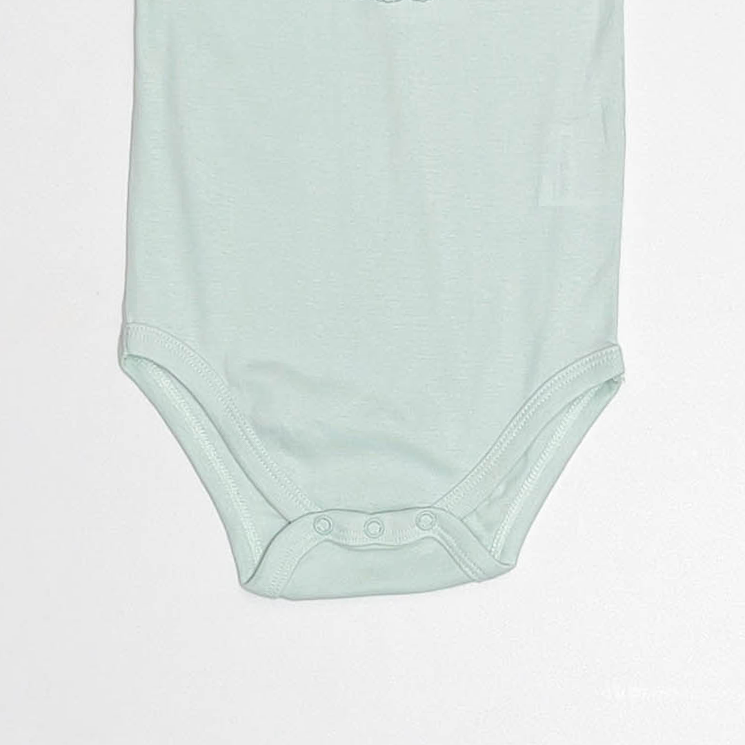 PASTEL GREEN PRINTED ONESIE