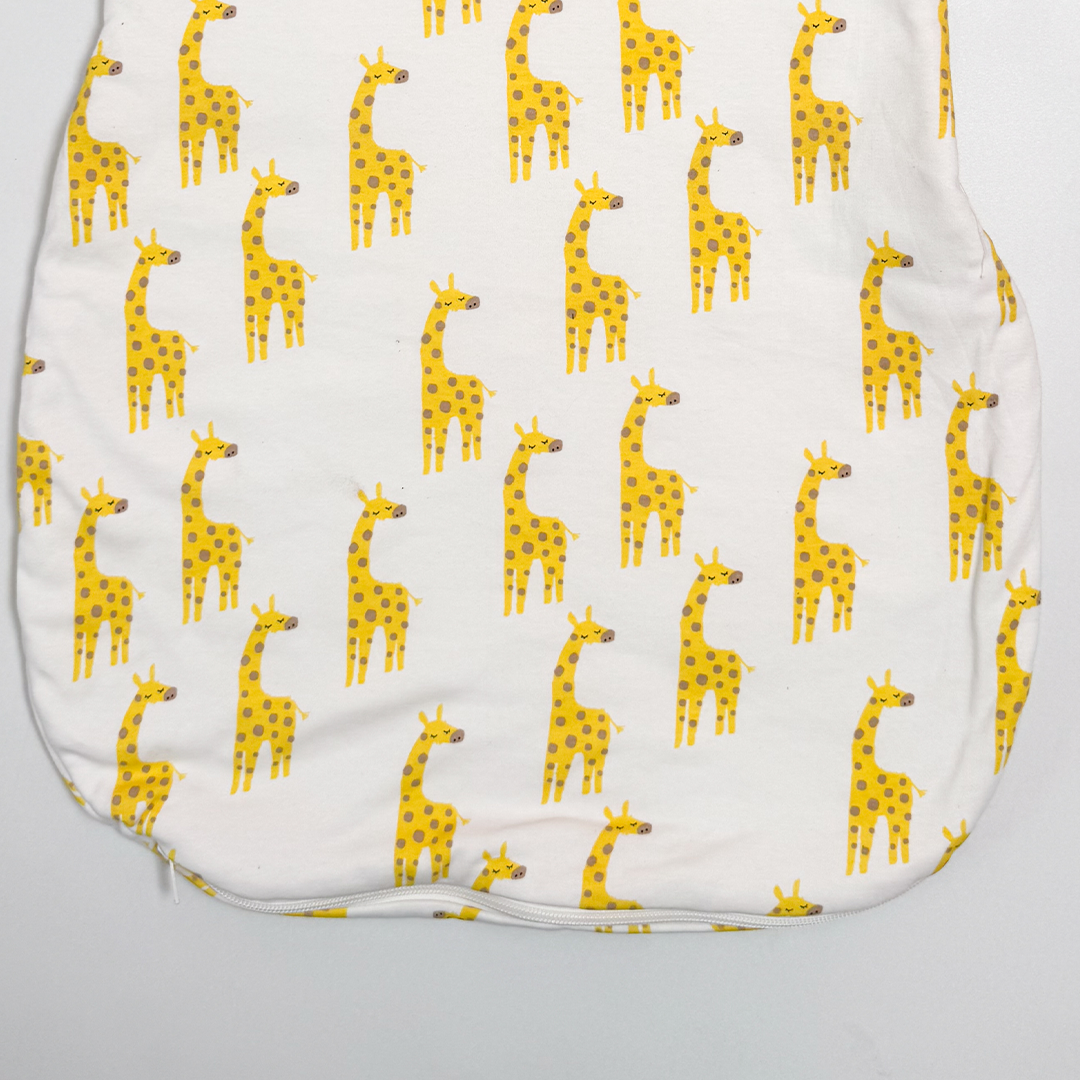 YELLOW GIRAFFE PRINTED SLEEPINGBAG