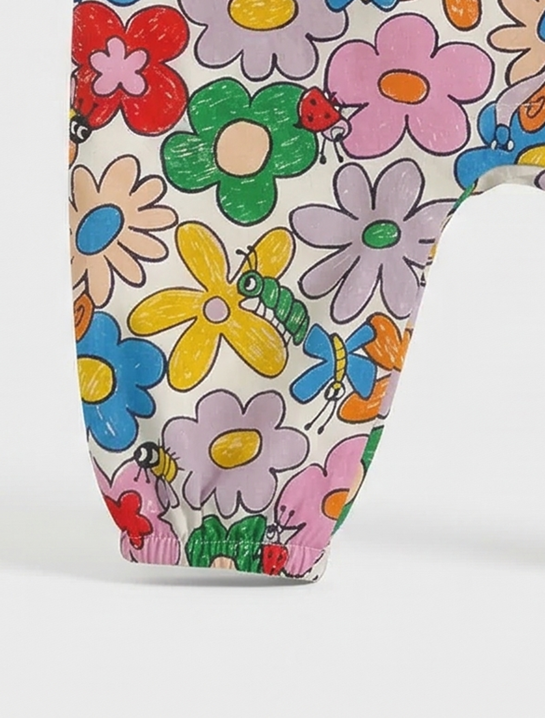Multicolored floral romper