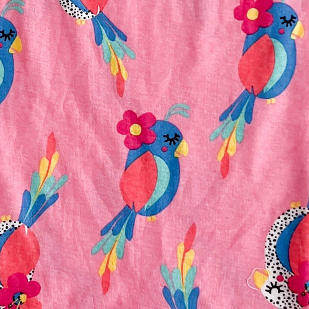 PINK PRINTED JUMPSUIT