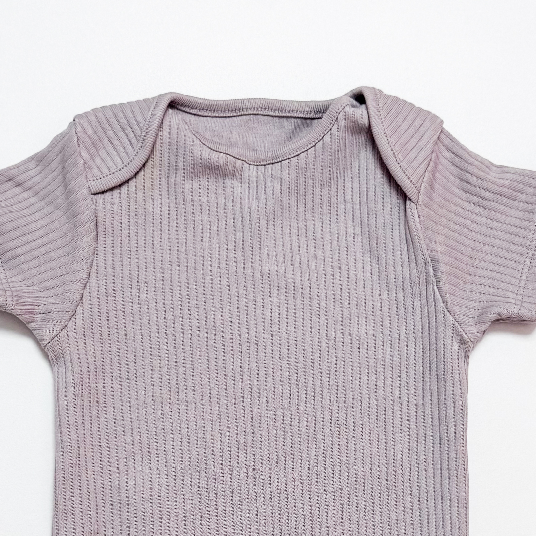 LAVENDER RIBBED ONESIE