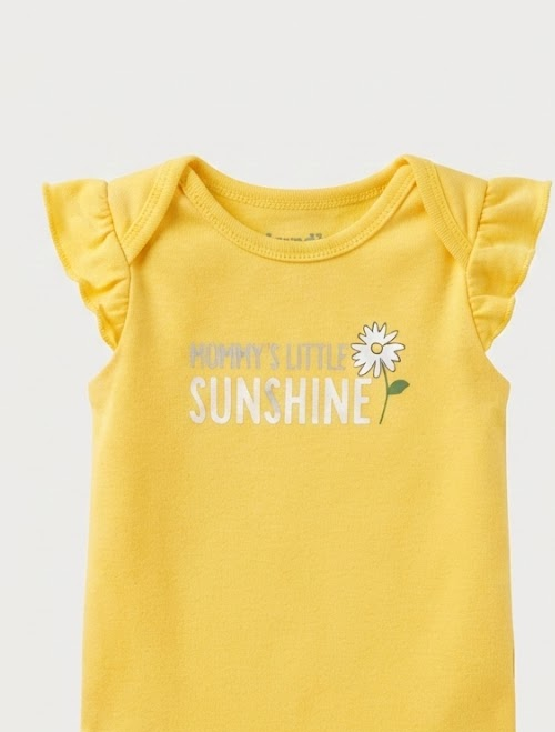 Yellow sunshine onesie
