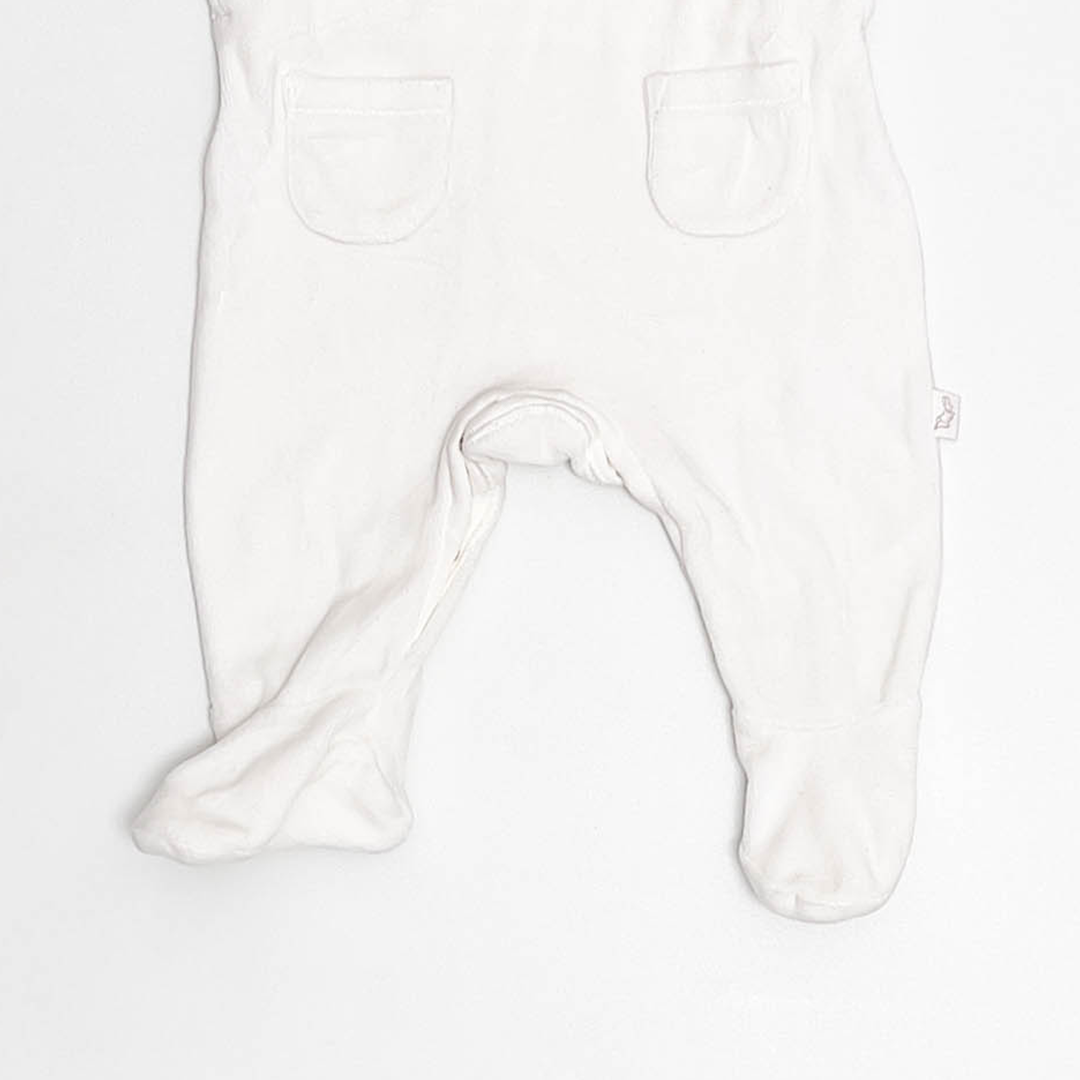 WHITE PRINTED DUNGAREE