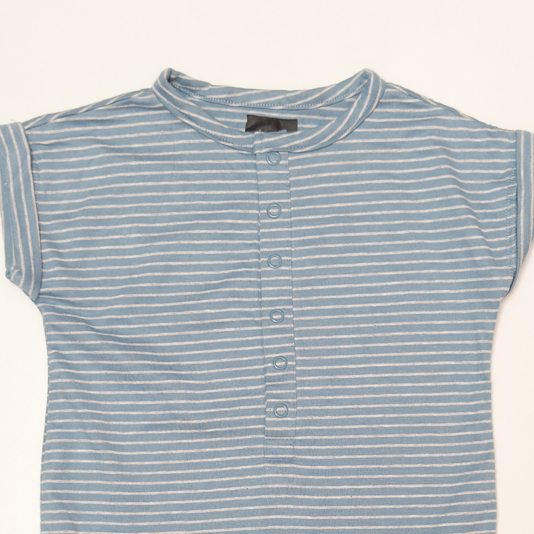 BLUE STRIPED JUMPSUIT