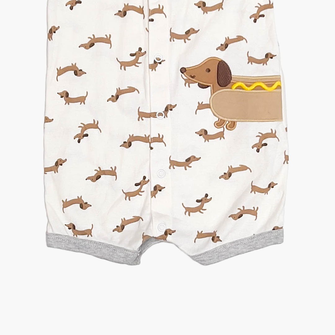 DOG PATTERNED JUMPSUIT