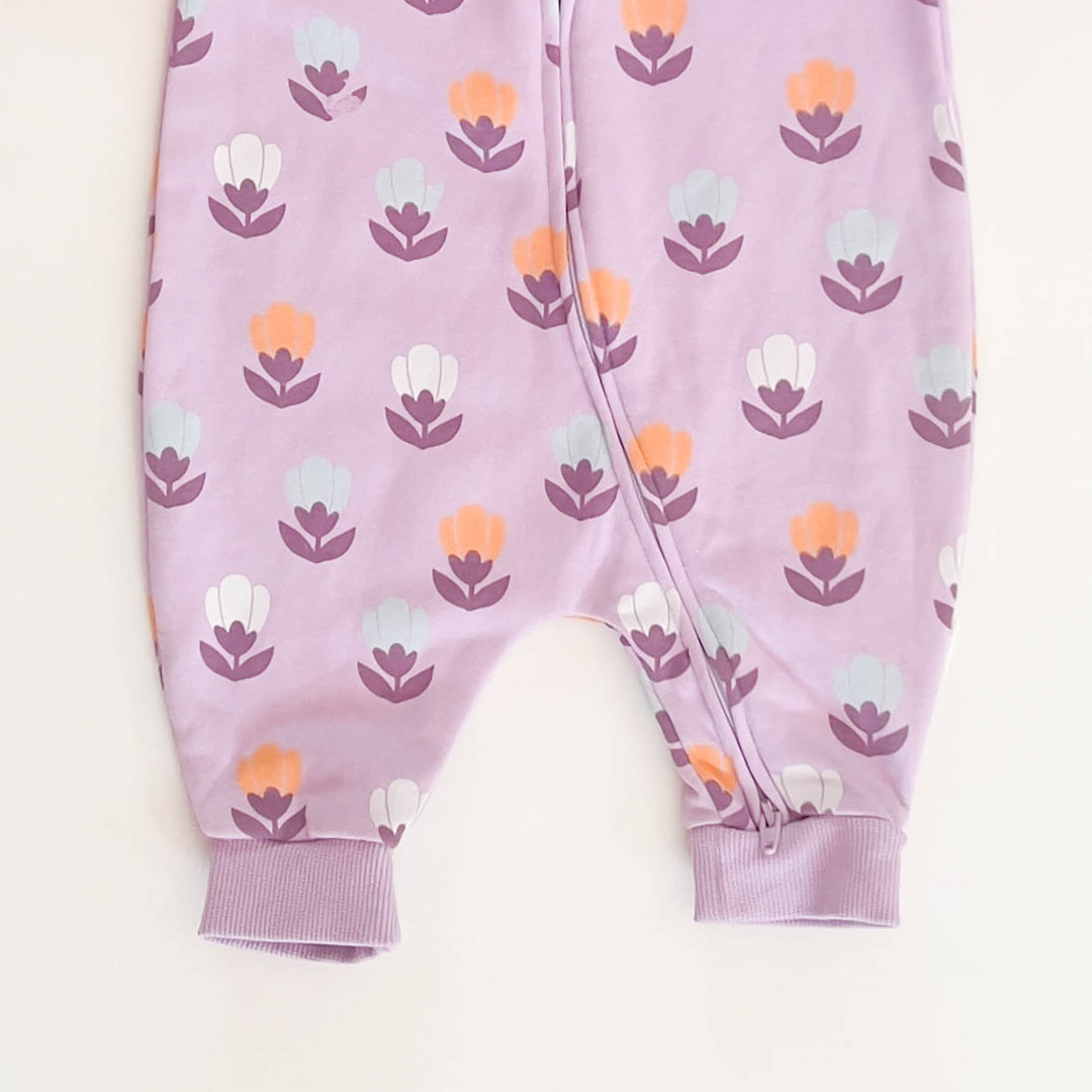 LAVENDER FLORAL  WINTER  ROMPER