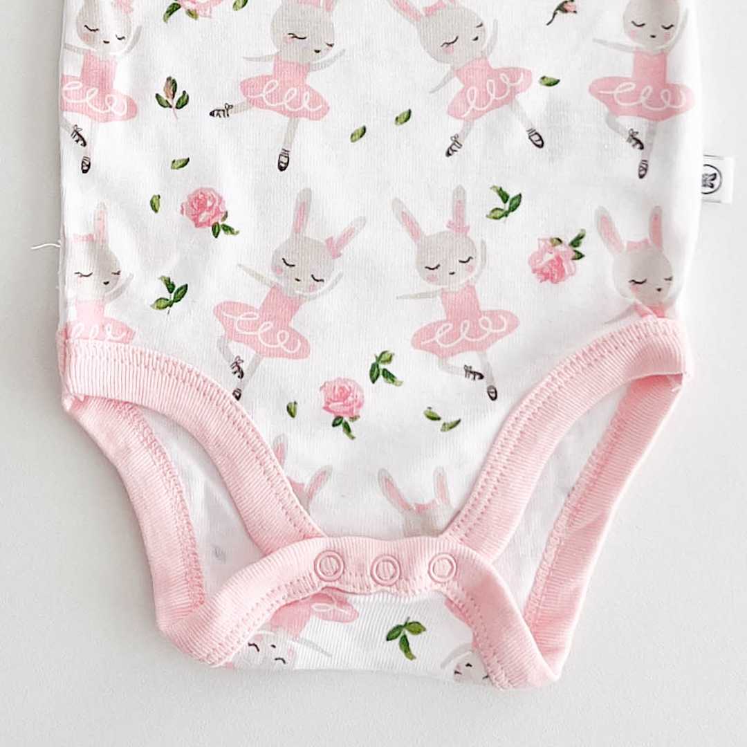 PINK PRINTED ONESIE