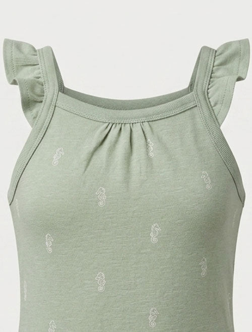 Sage green girls onesie
