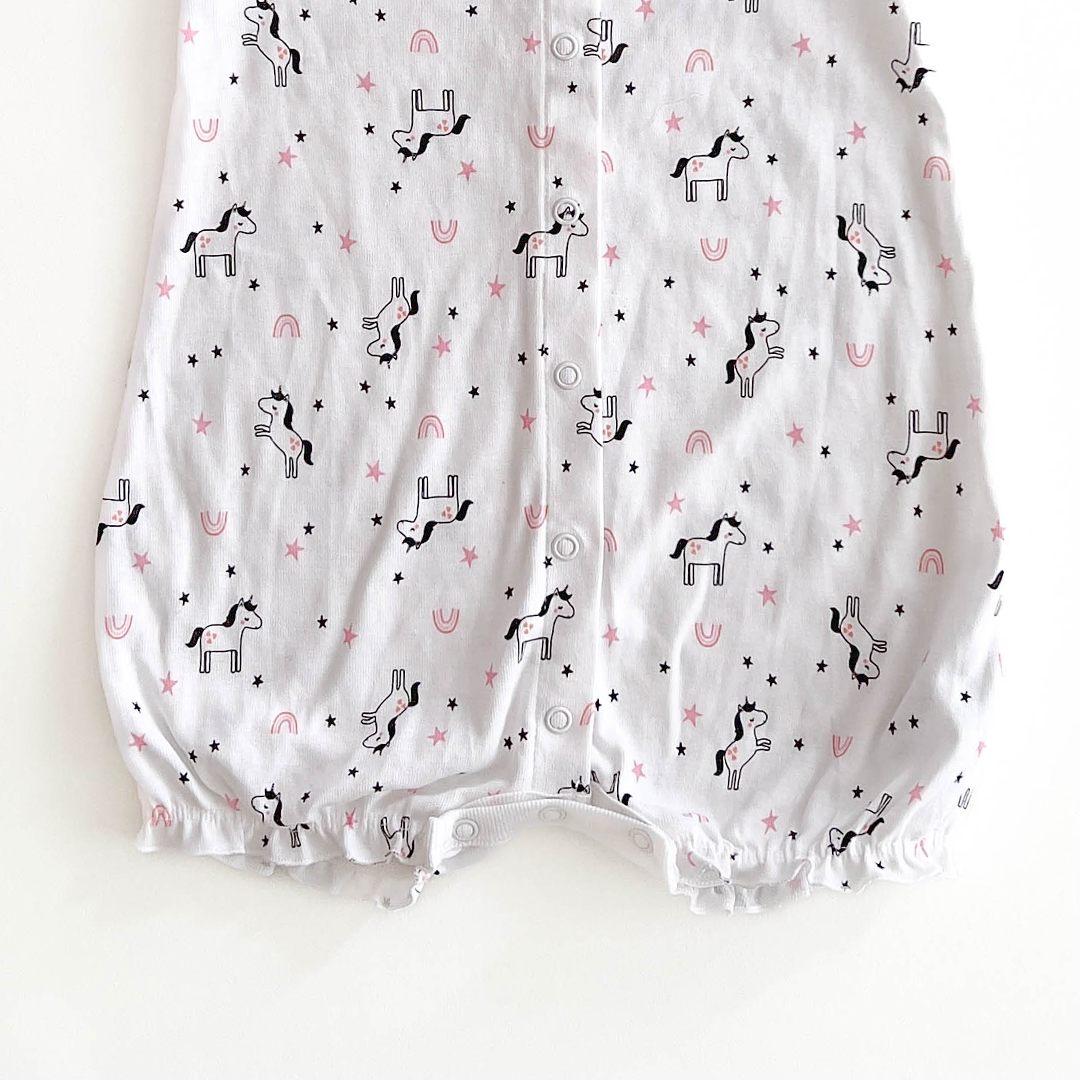 CARTER'S WHITE UNICORN JUMPSUIT