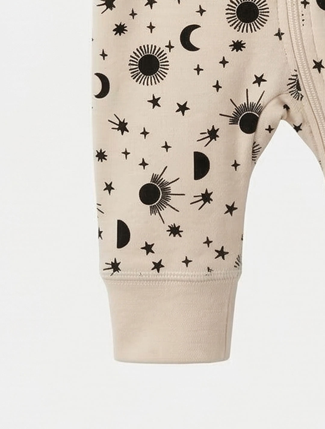 OFF WHITE PRINTED ZIPPER ROMPER