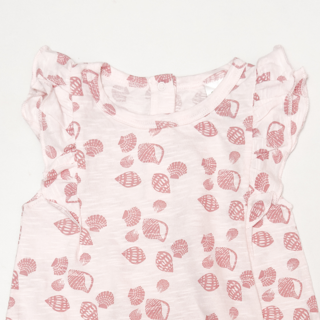 PINK RUFFLED ONESIE