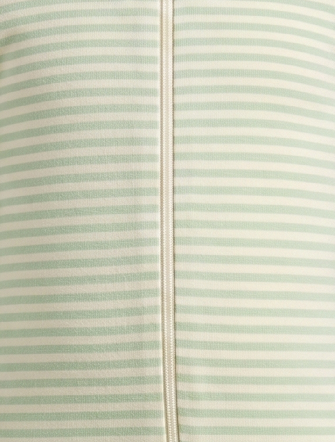 Green striped zipper sleepsuits