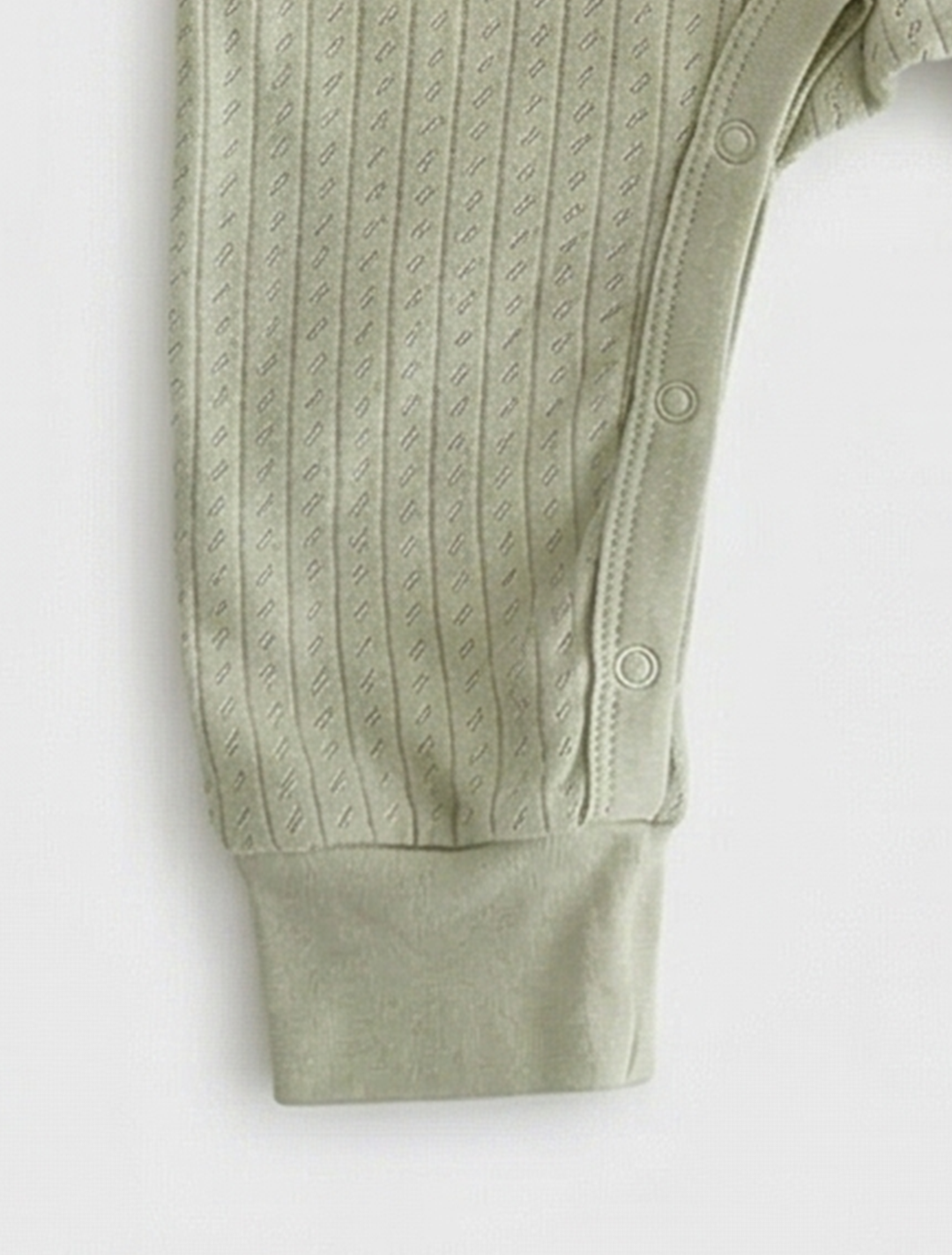 GREEN POINTELLE SLEEVELESS ROMPER