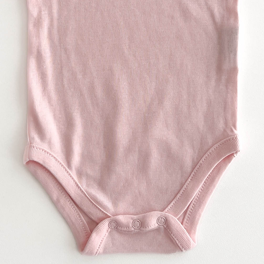 DISNEY BABY PINK MINNIE PRINT ONESIE