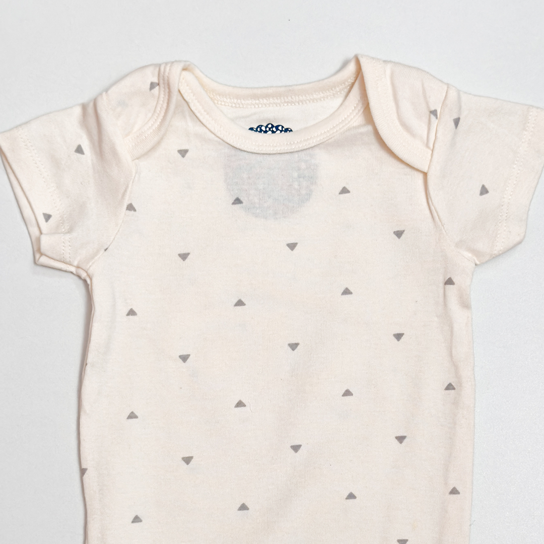 OFF WHITE PATTERNED ONESIE