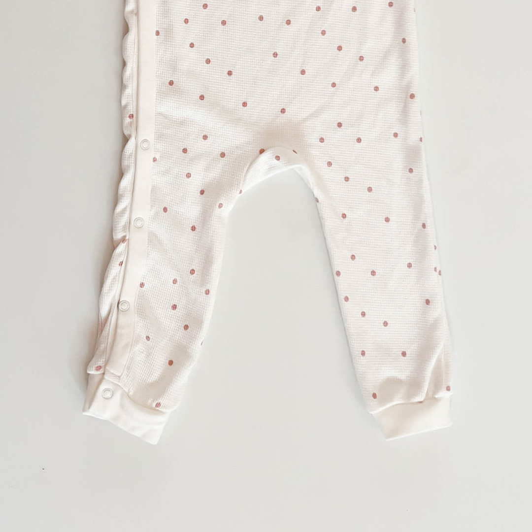 PINK DOT KNITTED ROMPER