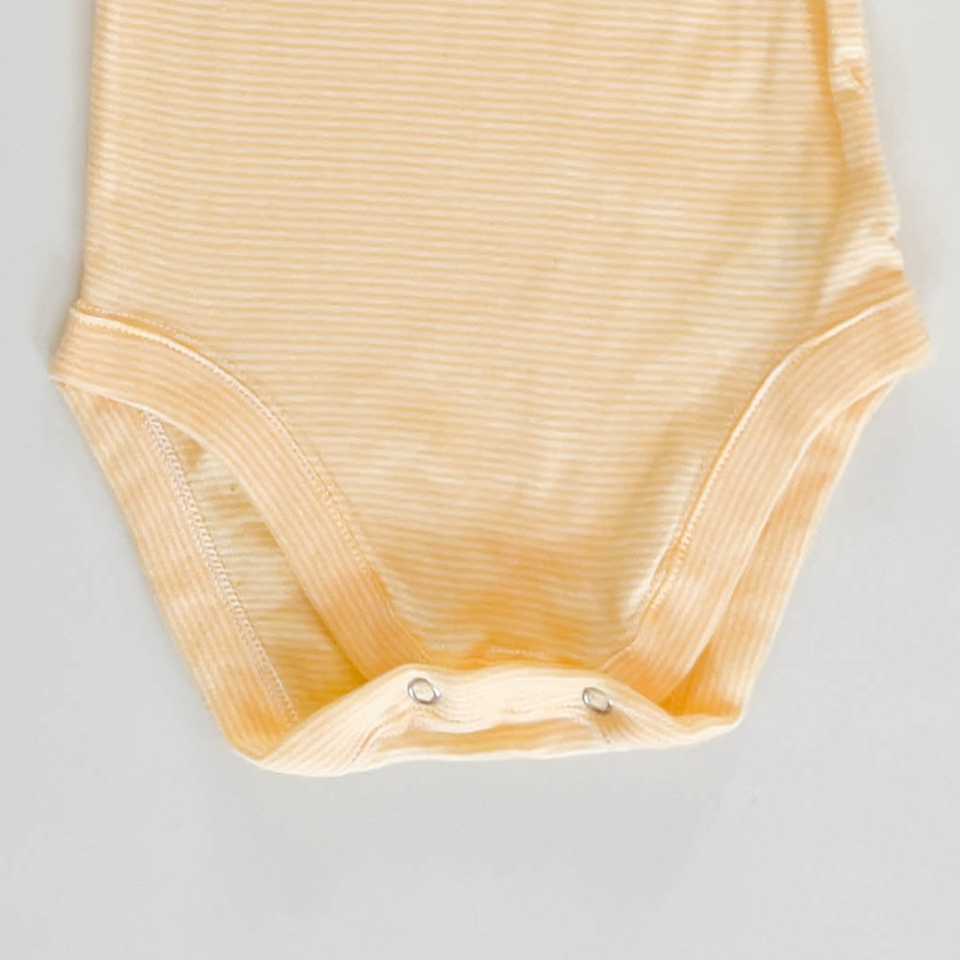 YELLOW STRIPED ONESIE
