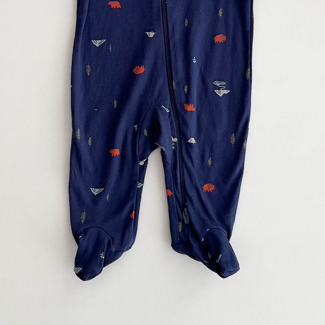 NAVY BLUE PRINTED SLEEPSUIT