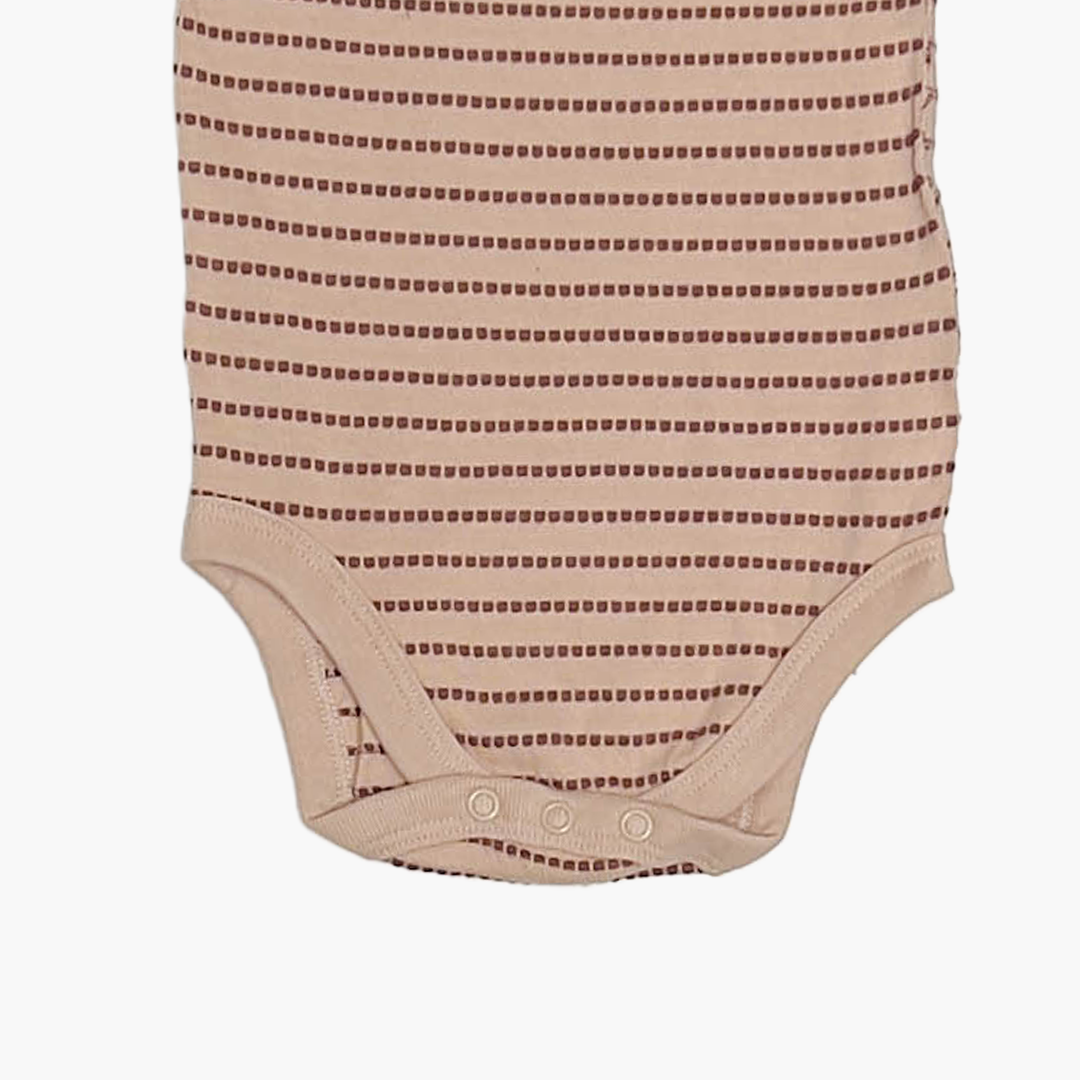 BROWN PATTERNED ONESIE