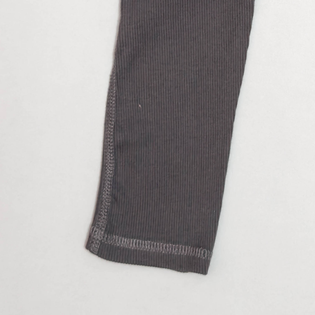 GREY RIBBED PANTS