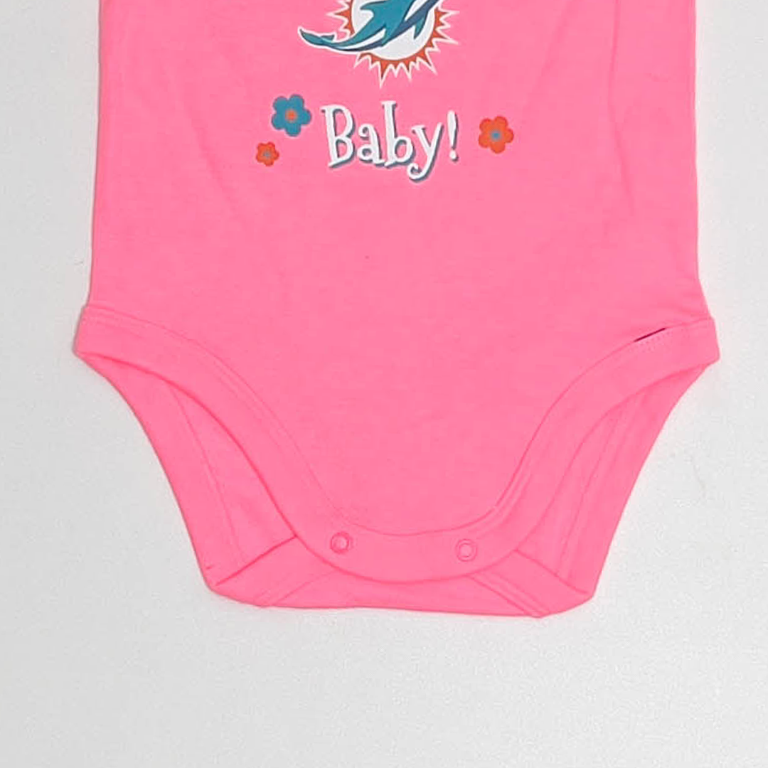 HOT PINK PATTERNED ONESIE