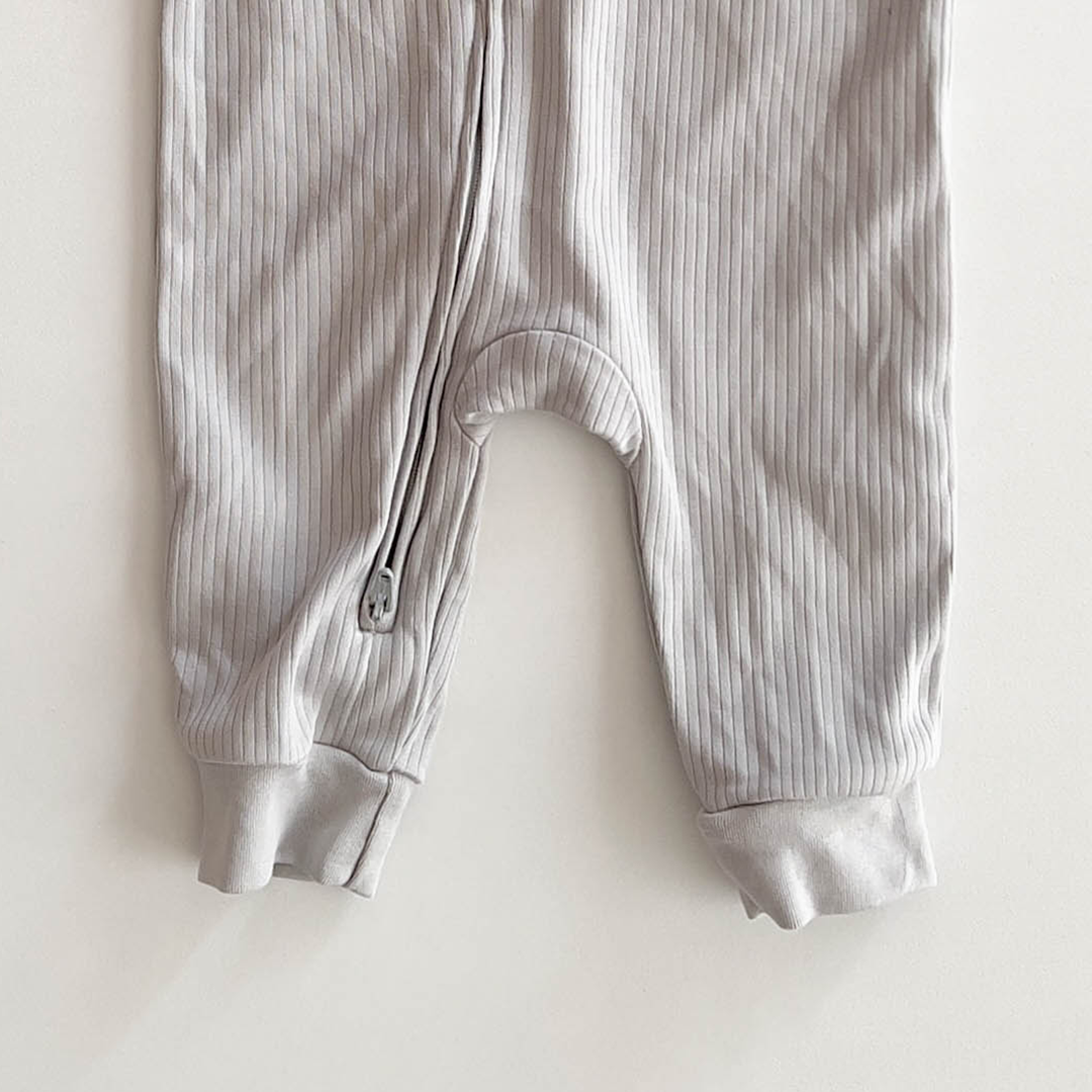 BLUE FOG COLOURED ZIPPER ROMPER