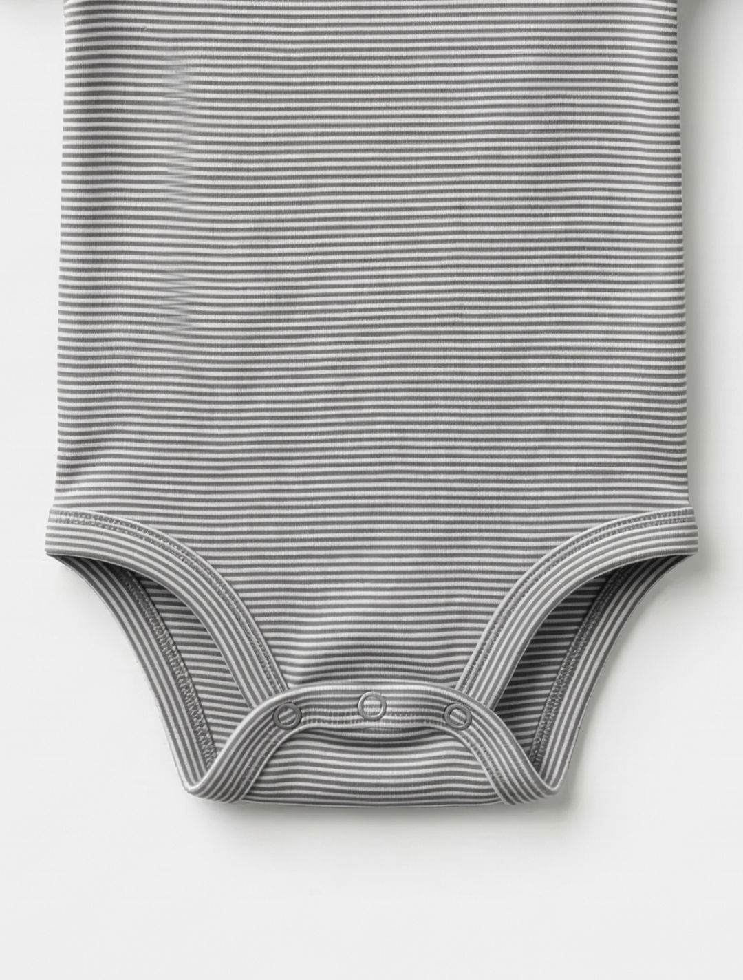 DARK GREY STRIPED ONESIE