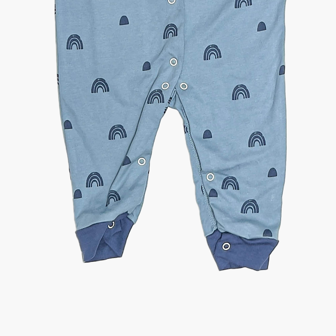 BLUE RAINBOW PRINTED ROMPER