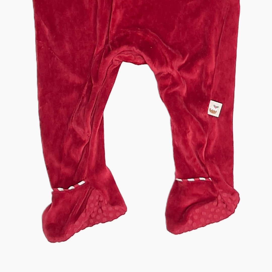 RED VELVET MATERIAL SLEEPSUIT