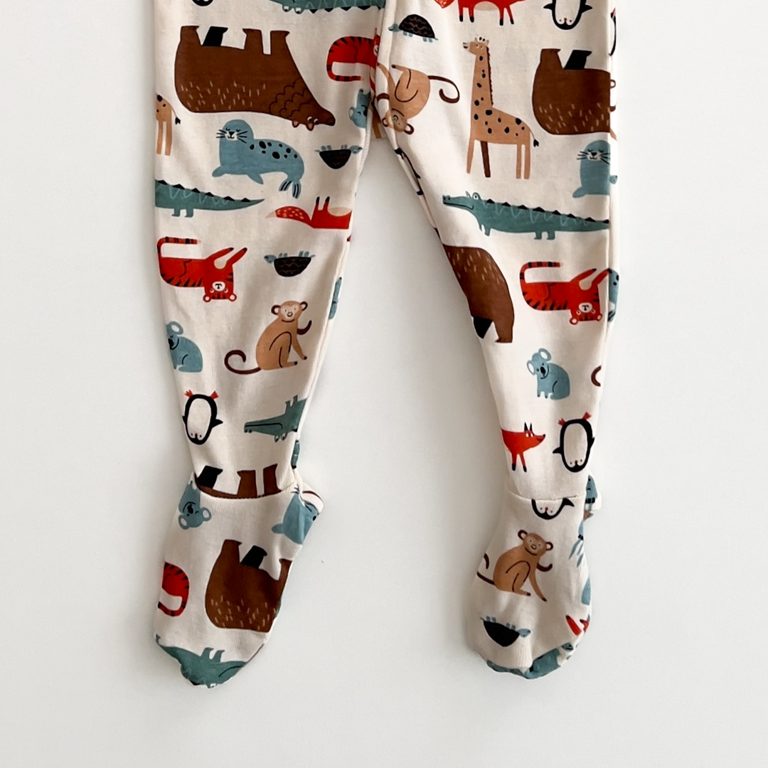 ANIMAL PRINTED SLEEPSUIT