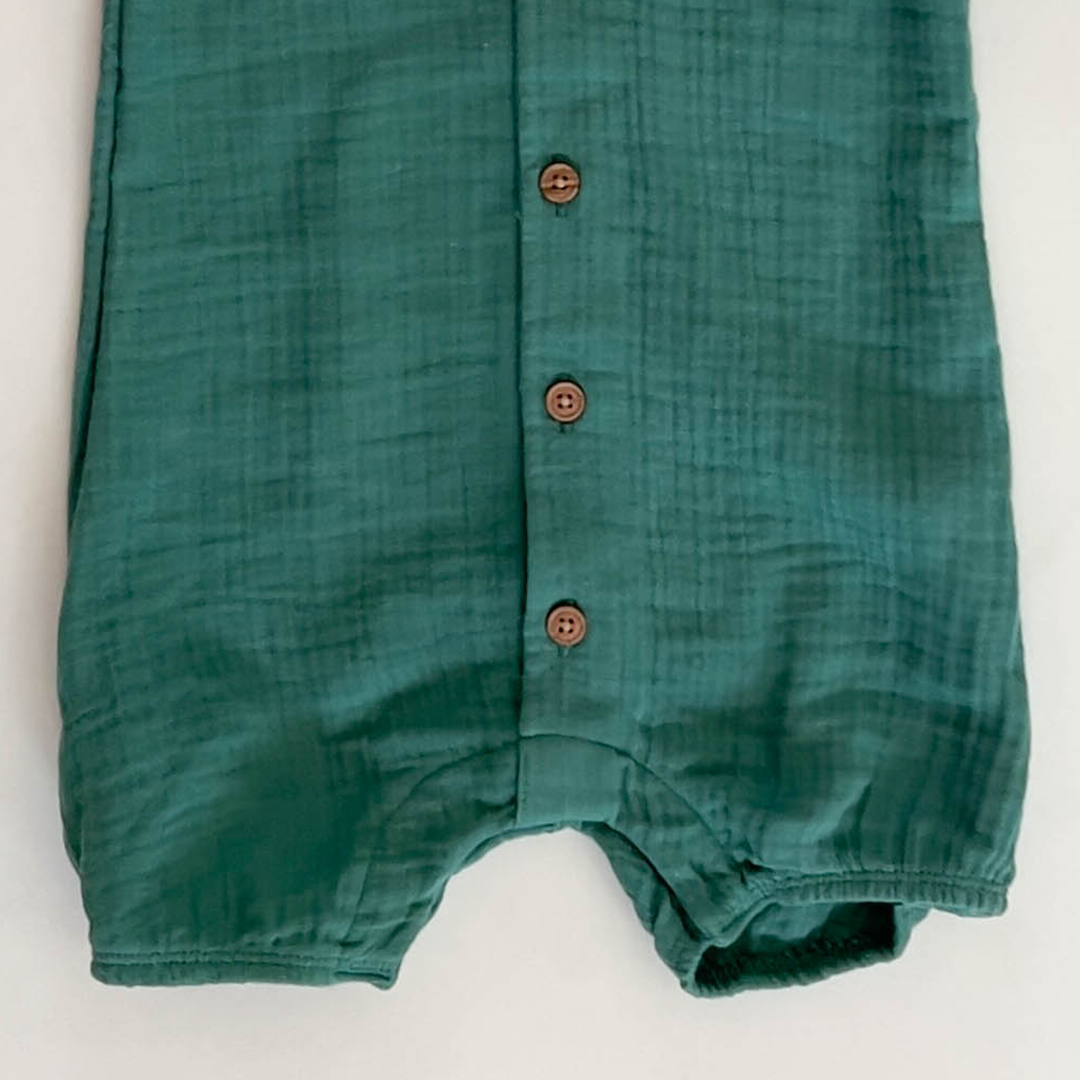 GREEEN MUSLIN FULLSLEVE