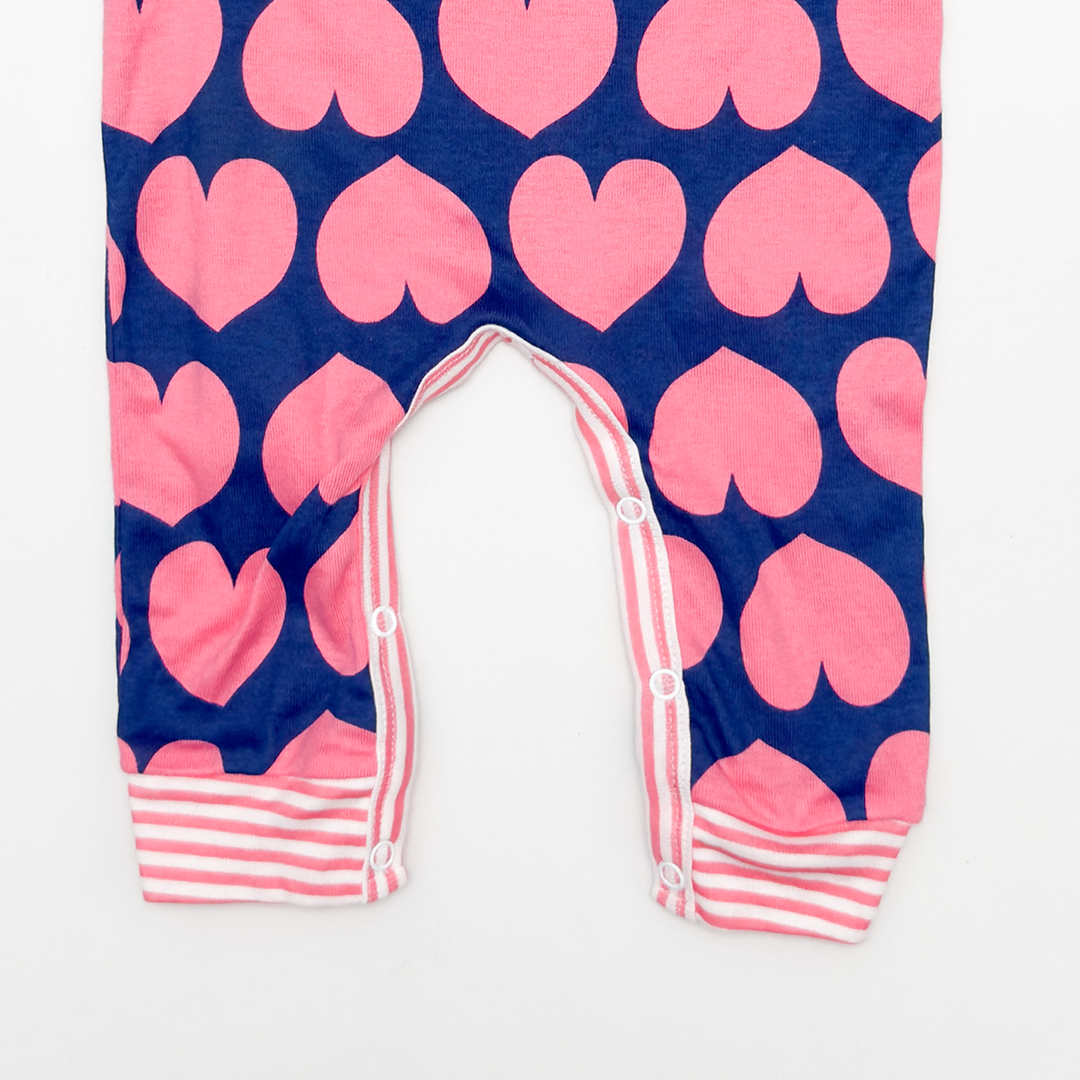 PINK LOVE PRINTED ROMPER