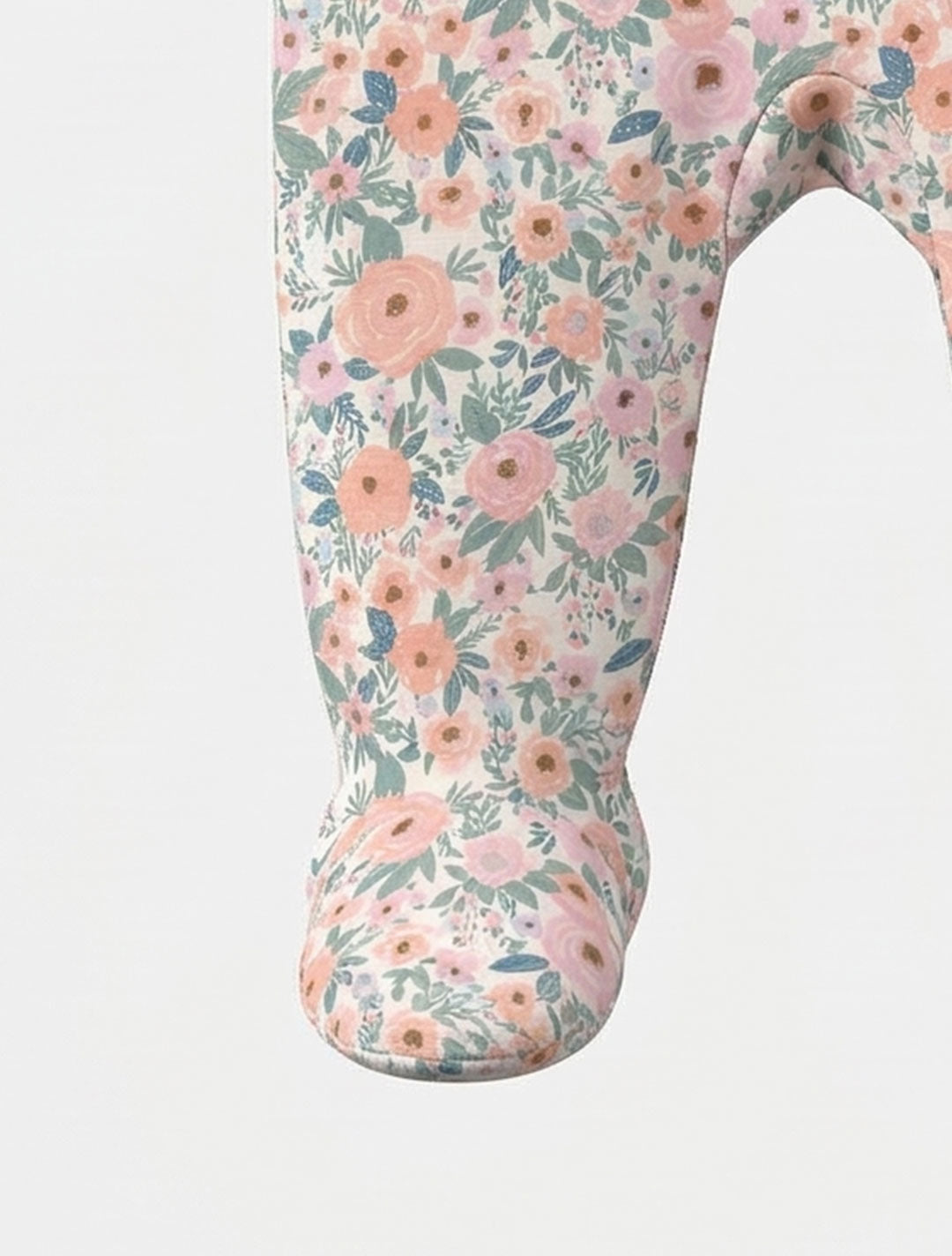 PINK FLORAL SLEEPSUIT