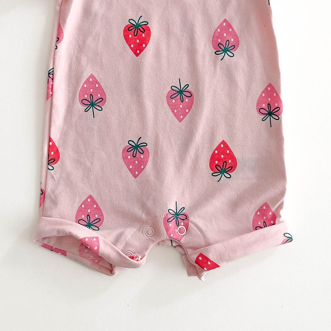 PINK STRAWBERRY JUMPSUIT