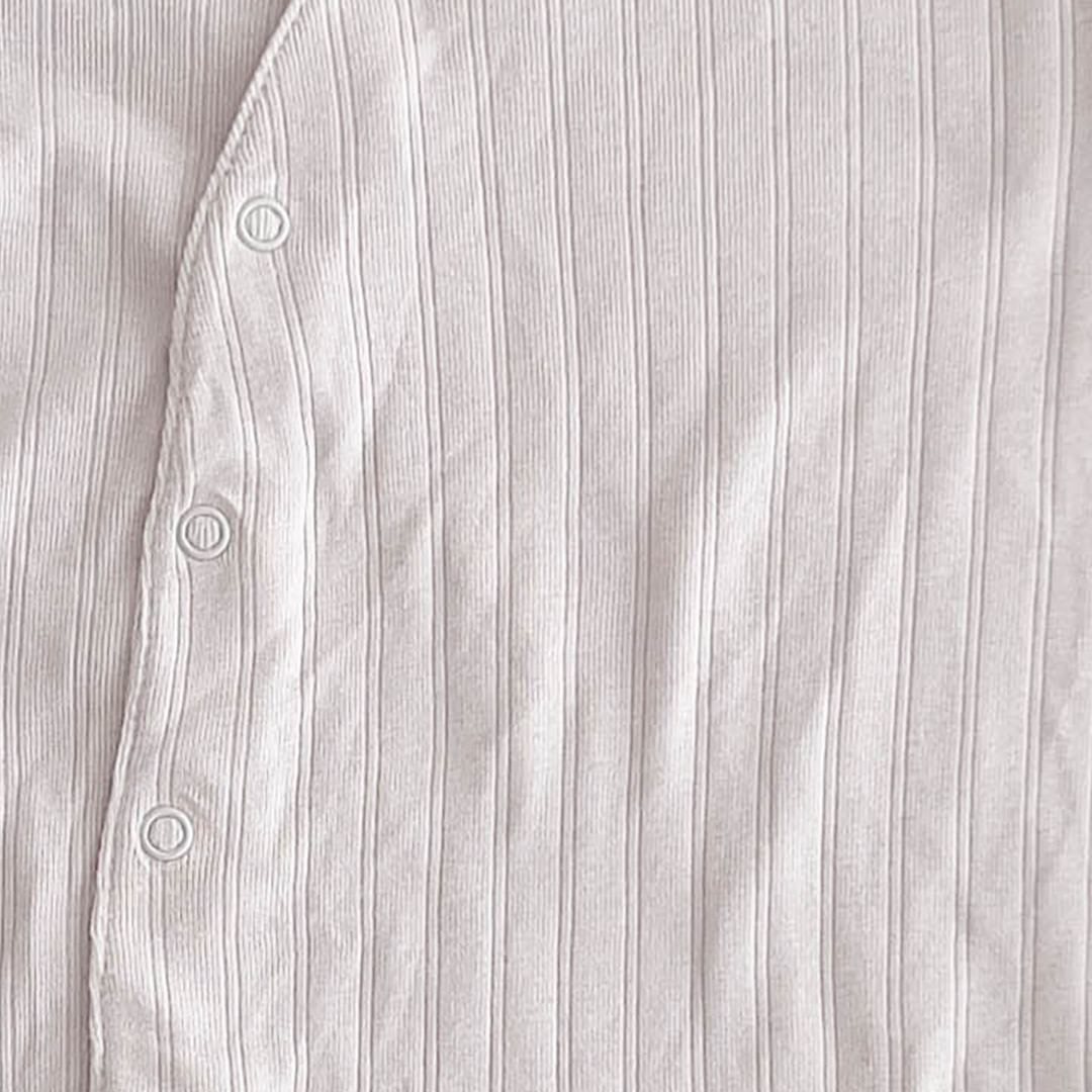 GREY RIBBED ROMPER