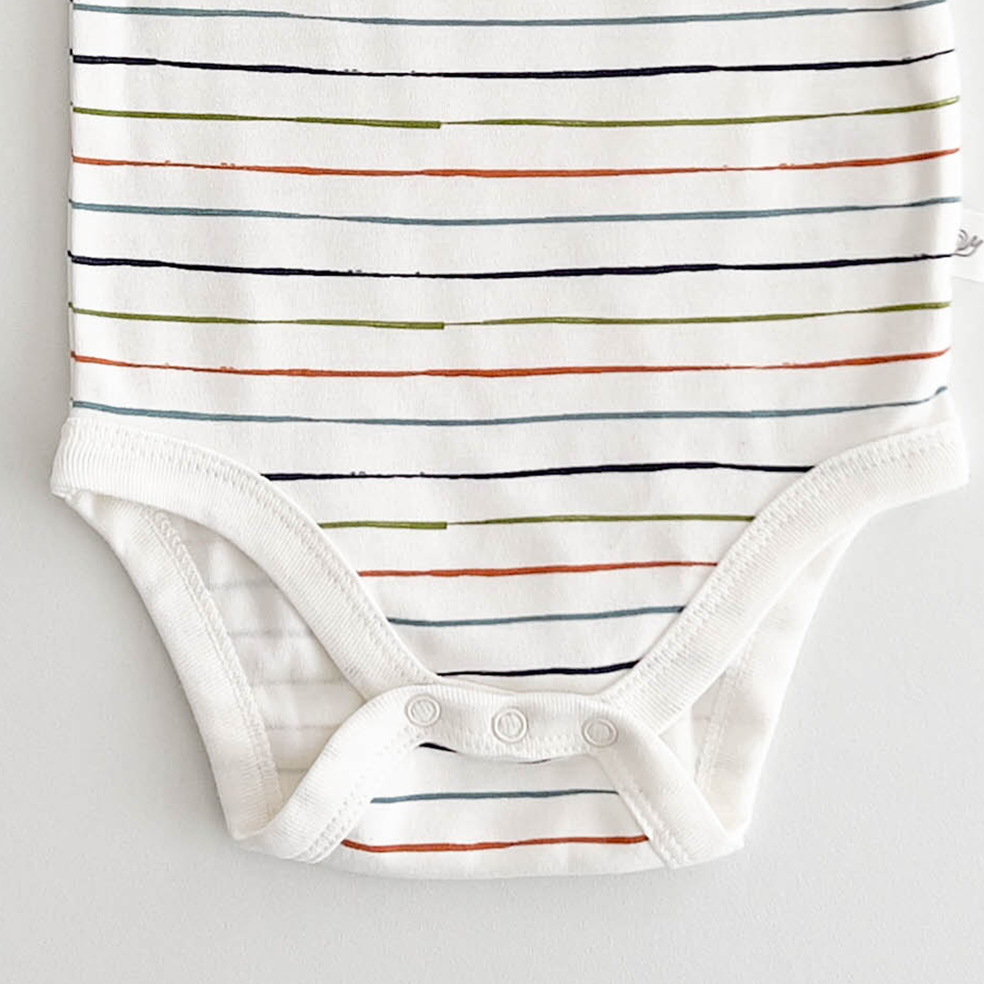 MULTICOLOUR STRIPED ONESIE