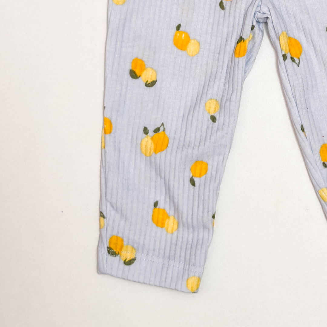 BLUE LEMONADE RIBBED PANTS