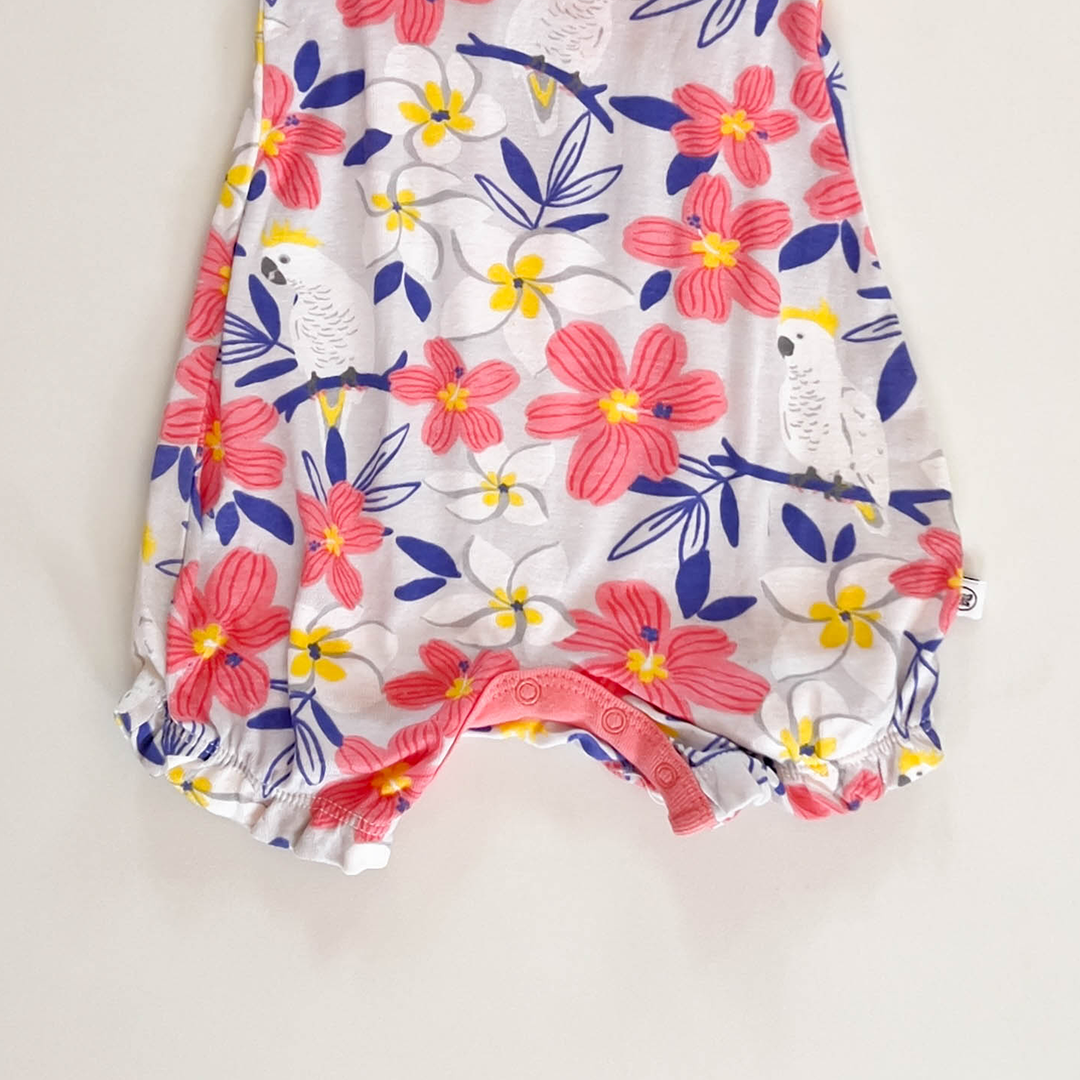 PINK FLORAL GIRLS JUMPSUIT