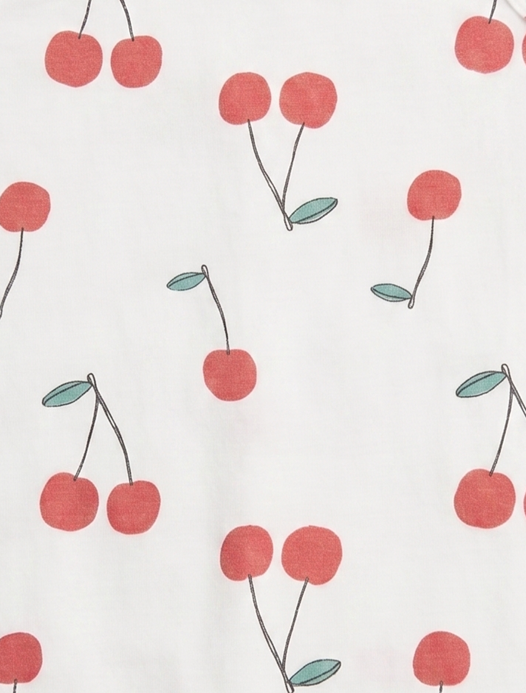 Cherry white printed jumpsuit