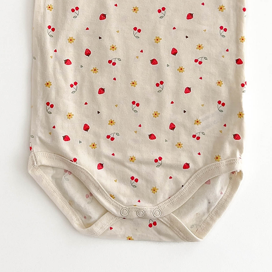 FRUIT PRINT COTTON ONESIE