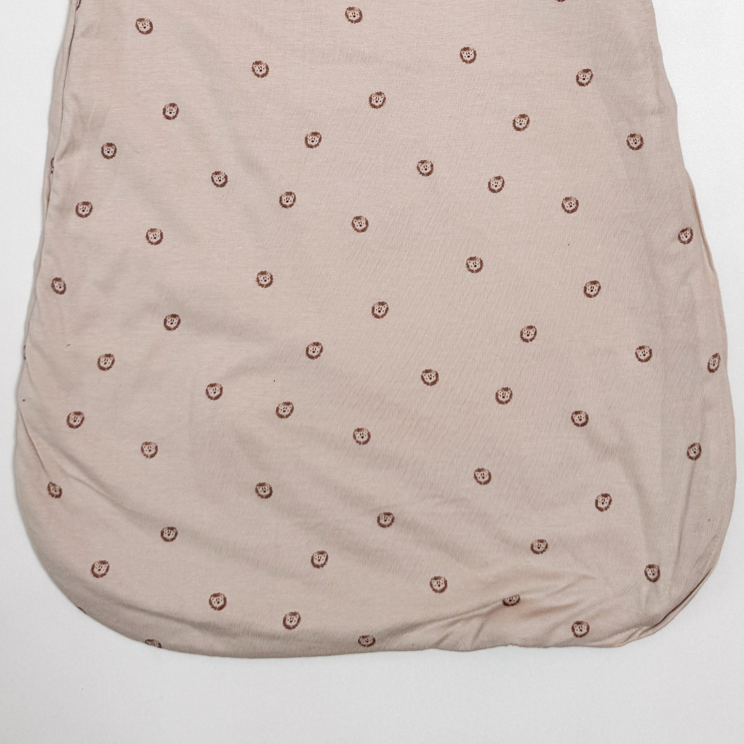 BROWN LION PRINTED SLEEPING BAG