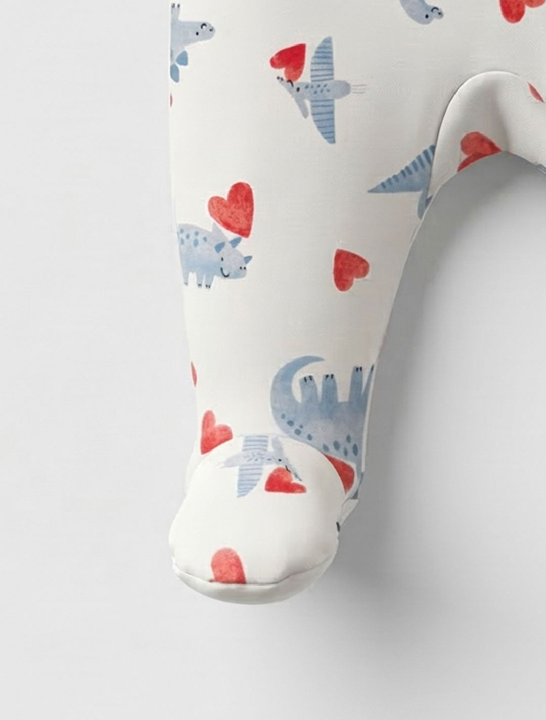 DINO LOVE ZIPPER SLEEPSUIT