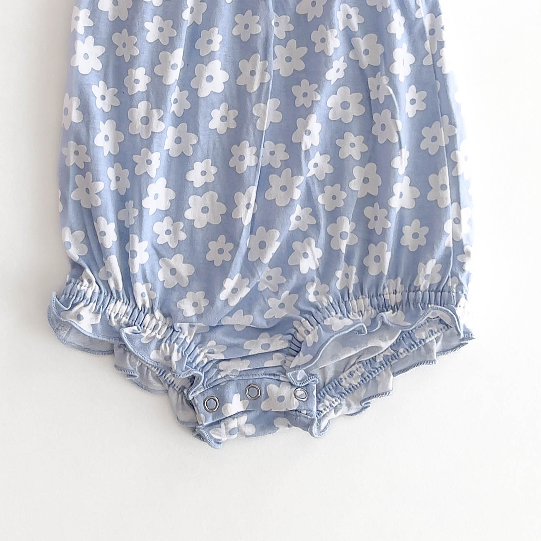 BLUE FLORAL ONESIE