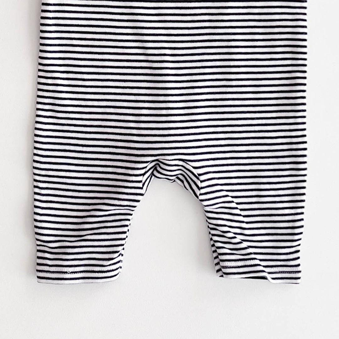 NAVY BLUE STRIPED ROMPER